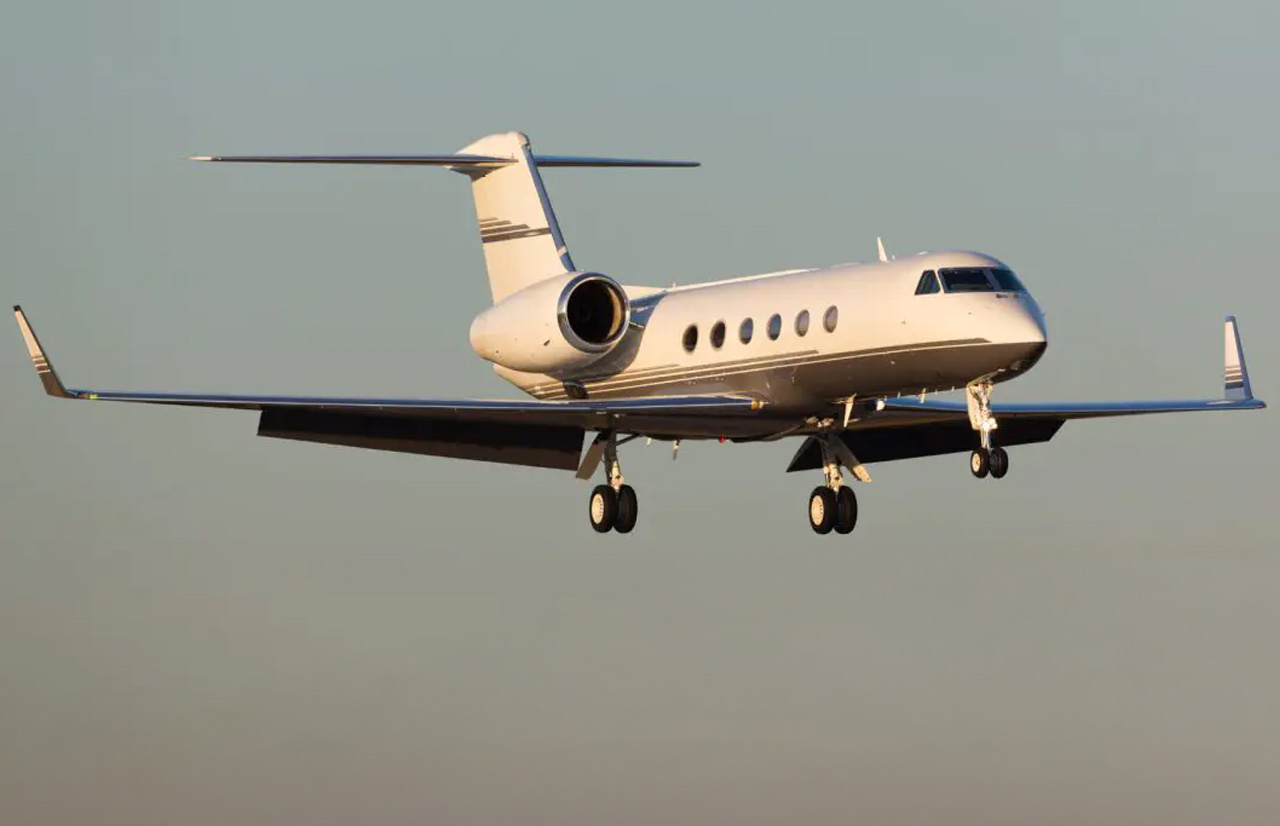 Private air charter arrivals in Anguilla Private jet arriving at Anguilla airport